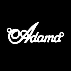 Серебряное колье с именем Adama