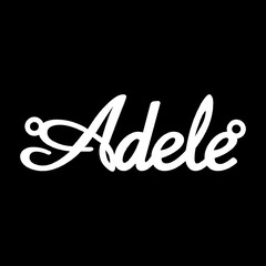 Серебряное колье с именем Adele