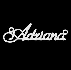 Серебряное колье с именем Adriana