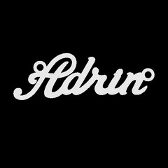 Серебряное колье с именем Adrin