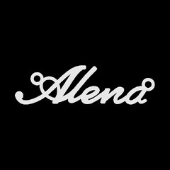 Серебряное колье с именем Alena