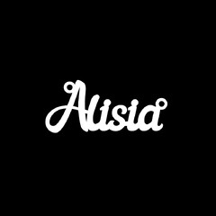 Серебряное колье с именем Alisia