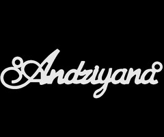 Серебряное колье с именем Andriyana