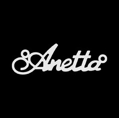Серебряное колье с именем Anetta