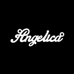 Серебряное колье с именем Angelica