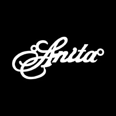 Серебряное колье с именем Anita