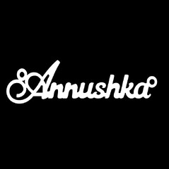 Серебряное колье с именем Annushka