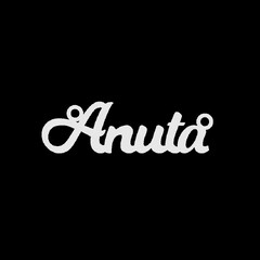Серебряное колье с именем Anuta