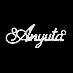 Серебряное колье с именем Anyuta