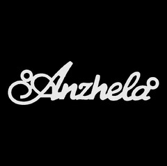 Серебряное колье с именем Anzhela