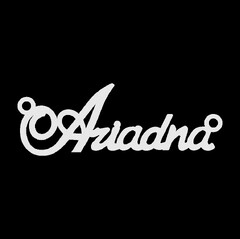 Серебряное колье с именем Ariadna