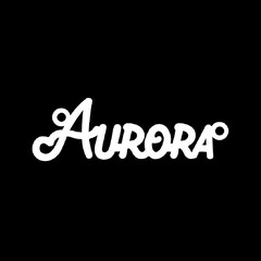 Серебряное колье с именем Aurora