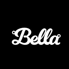 Серебряное колье с именем Bella