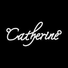 Серебряное колье с именем Catherine