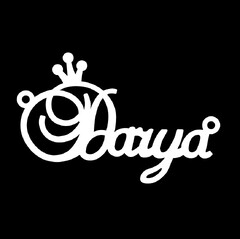 Серебряное колье с именем Darya