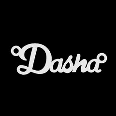 Серебряное колье с именем Dasha