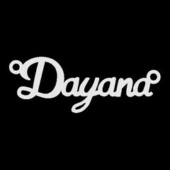 Серебряное колье с именем Dayana