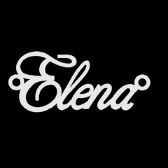 Серебряное колье с именем Elena