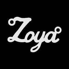 Серебряное колье с именем Zoya