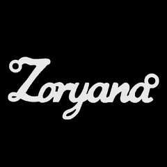 Серебряное колье с именем Zoryana