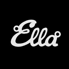 Серебряное колье с именем Ella