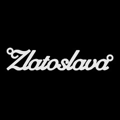 Серебряное колье с именем Zlatoslava