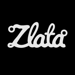 Серебряное колье с именем Zlata