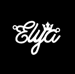 Серебряное колье с именем Elya