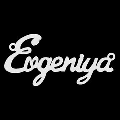 Серебряное колье с именем Evgeniya