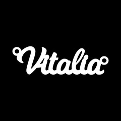 Серебряное колье с именем Vitalia