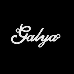 Серебряное колье с именем Galya