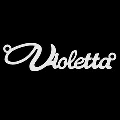 Серебряное колье с именем Violetta
