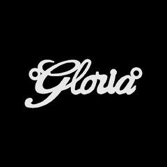 Серебряное колье с именем Gloria
