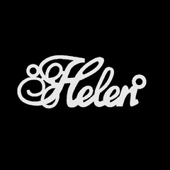 Серебряное колье с именем Helen