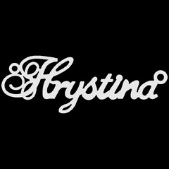Серебряное колье с именем Hrystina