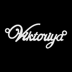 Серебряное колье с именем Viktoriya