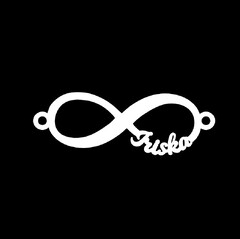 Серебряное колье с именем Iriska