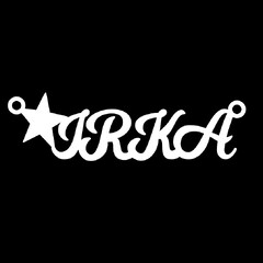 Серебряное колье с именем Irka