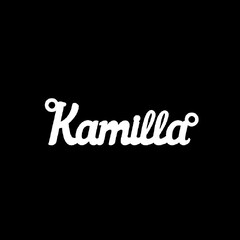 Серебряное колье с именем Kamilla
