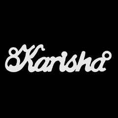 Серебряное колье с именем Karisha