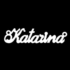 Серебряное колье с именем Katarina