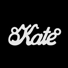 Серебряное колье с именем Kate