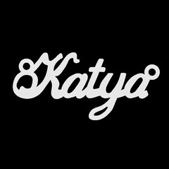 Серебряное колье с именем Katya