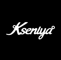 Серебряное колье с именем Kseniya