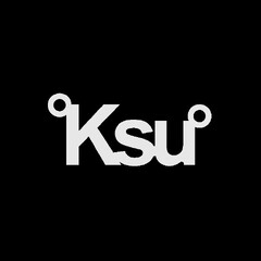 Серебряное колье с именем Ksu
