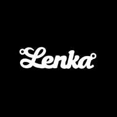 Серебряное колье с именем Lenka