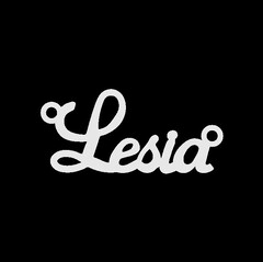 Серебряное колье с именем Lesia