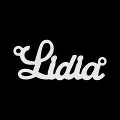 Серебряное колье с именем Lidia