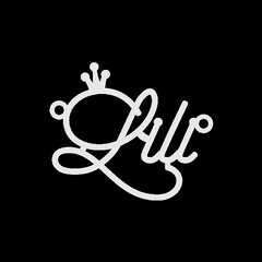 Серебряное колье с именем Lili