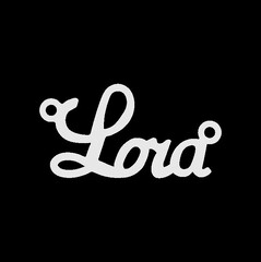 Серебряное колье с именем Lora